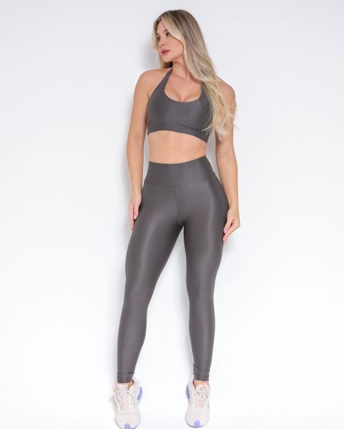 Conjunto Cal�a Empina Slim Compress�o + Top Jhully