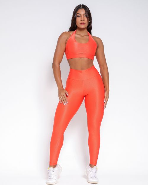 Conjunto Cal�a Empina Slim Compress�o + Top Jhully