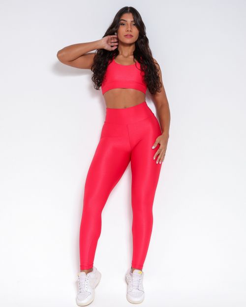 Conjunto Cal�a Empina Slim Compress�o + Top Jhully
