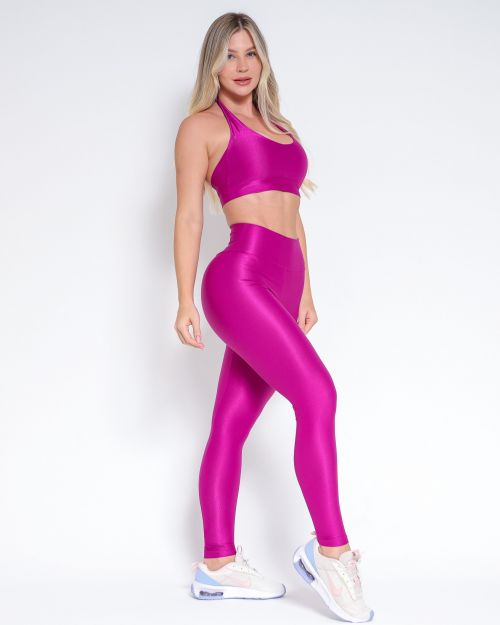 Conjunto Cal�a Empina Slim Compress�o + Top Jhully