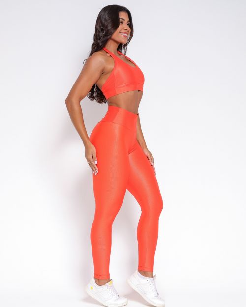 Conjunto Cal�a Empina Slim Compress�o + Top Jhully