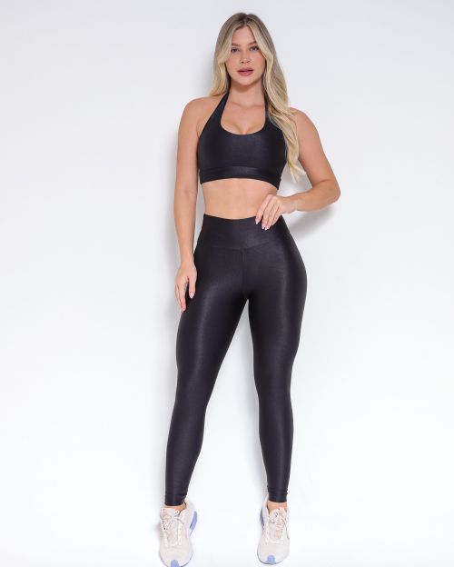 Conjunto Cal�a Empina Slim Compress�o + Top Jhully