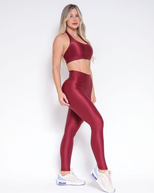 Conjunto Cal�a Empina Slim Compress�o + Top Jhully