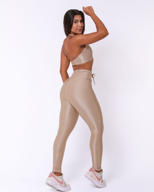 Conjunto Cal�a Legging Empina Compress�o + Top Jhully
