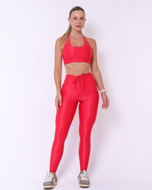 Conjunto Cal�a Legging Empina Compress�o + Top Jhully