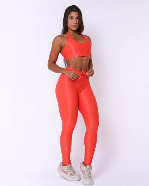 Conjunto Cal�a Legging Empina Compress�o + Top Jhully