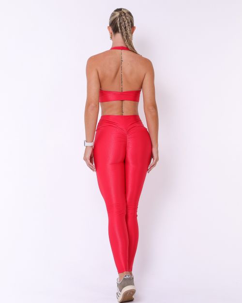 Conjunto Cal�a Legging Empina Compress�o + Top Jhully