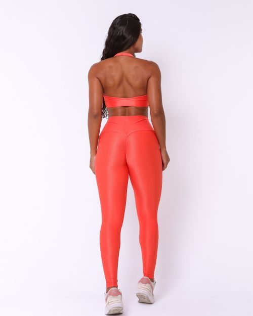Conjunto Cal�a Legging Empina Compress�o + Top Jhully