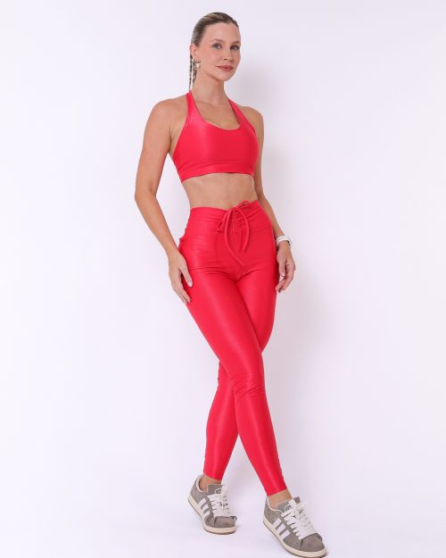 Conjunto Cal�a Legging Empina Compress�o + Top Jhully
