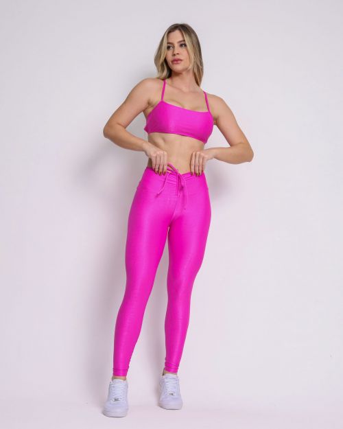 Conjunto Calça Legging Empina Compressão + Top Bianca