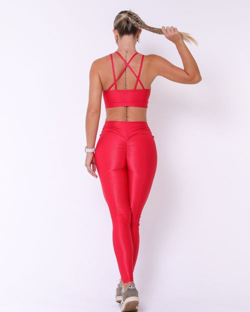 Conjunto Calça Legging Empina Compressão + Top Vivi