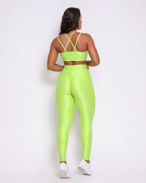 Conjunto Calça Legging Empina Compressão + Top Vivi