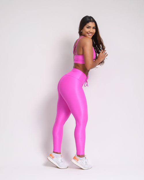 Conjunto Calça Legging Empina Compressão + Top Vivi