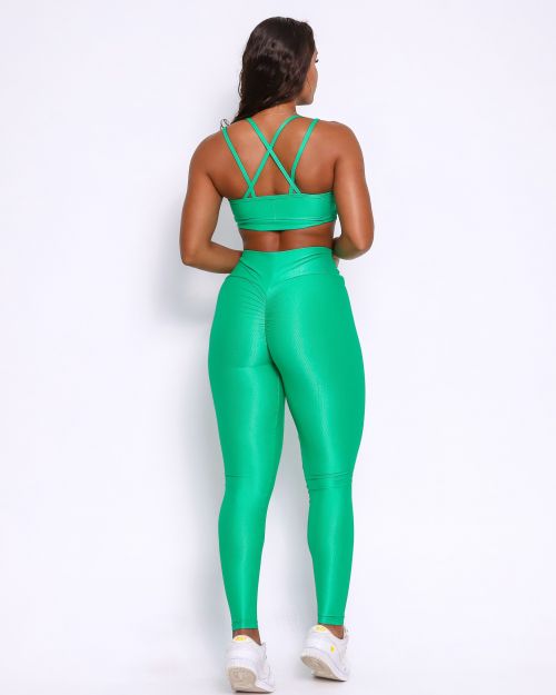 Conjunto Calça Legging Empina Compressão + Top Vivi