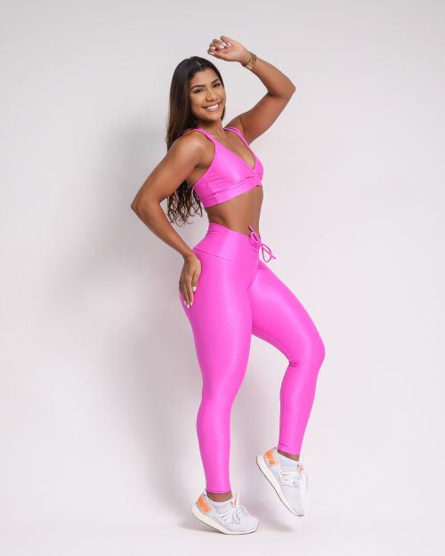 Conjunto Calça Legging Empina Compressão + Top Vivi