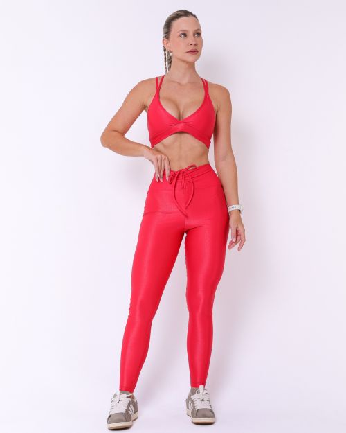 Conjunto Calça Legging Empina Compressão + Top Vivi