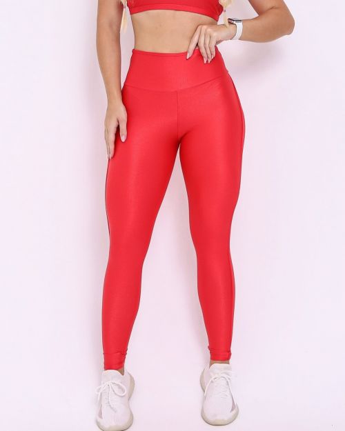 Calça Legging Empina Vivo Cós Reto Compressão