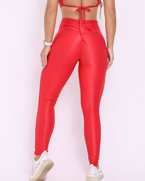 Calça Legging Empina Vivo Cós Reto Compressão