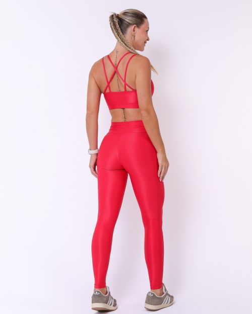 Conjunto Calça Legging Básica Compressão + Top Vivi
