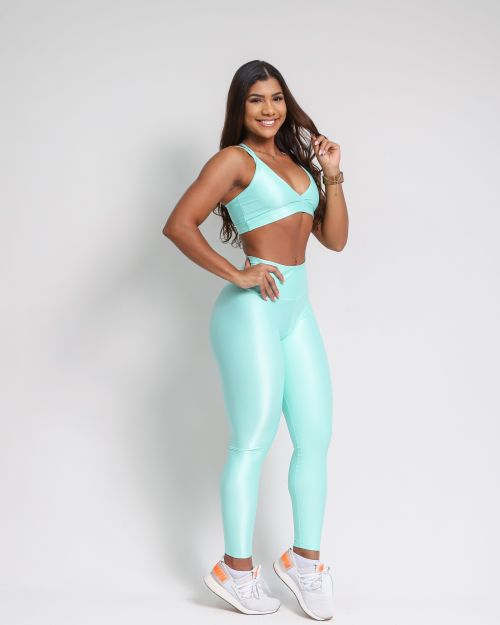 Conjunto Calça Legging Básica Compressão + Top Vivi