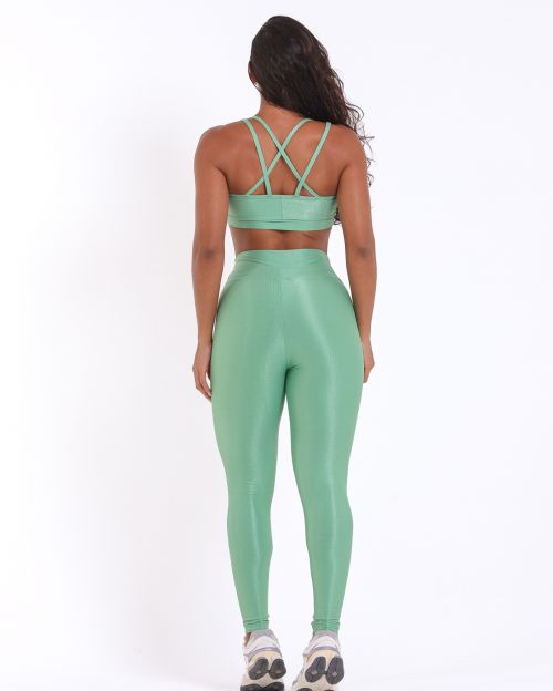 Conjunto Cal�a Legging B�sica Compress�o + Top Vivi