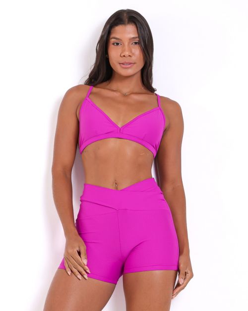 Conjunto Short Básico Cós Cruzado Light + Top Rafa