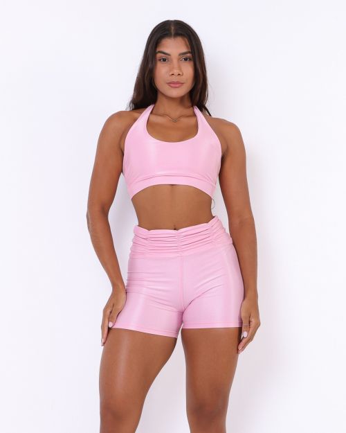 Conjunto Short B�sico C�s Franzido Compress�o + Top Jhully