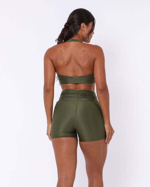 Conjunto Short B�sico C�s Franzido Compress�o + Top Jhully