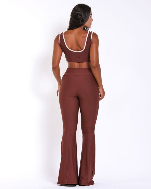 Conjunto Calça Flare Light + Top Scandal