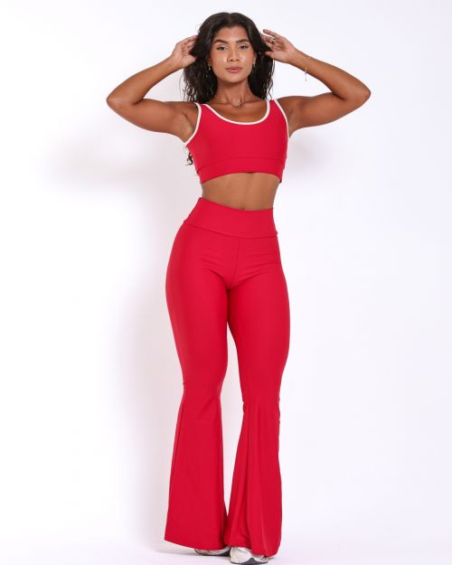 Conjunto Calça Flare Light + Top Scandal