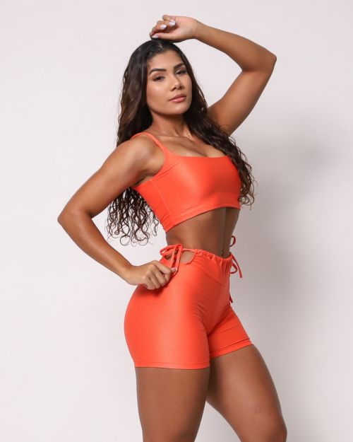 Conjunto Short Empina Ajuste Compressão + Top Bruna