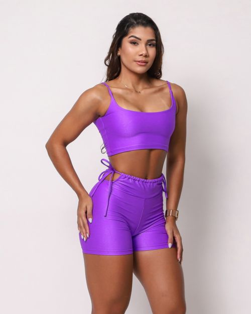 Conjunto Short Empina Ajuste Compressão + Top Bruna