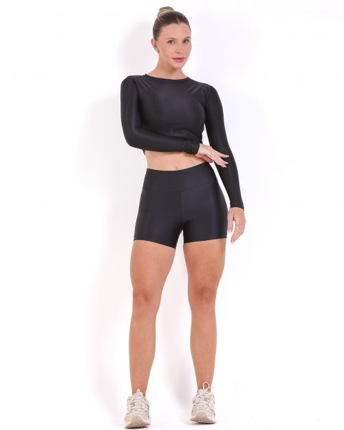 Conjunto Short B�sico Curtinho Compress�o + Top Maria