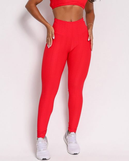 Calça Legging Básica Textura Ondas