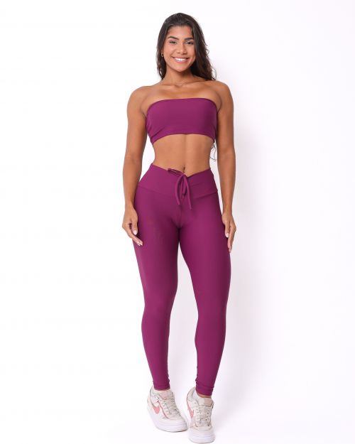 Conjunto Cal�a Legging Empina Light + Top Faixa