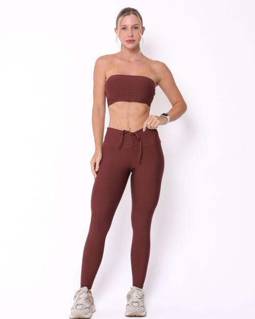 Conjunto Cal�a Legging Empina Light + Top Faixa