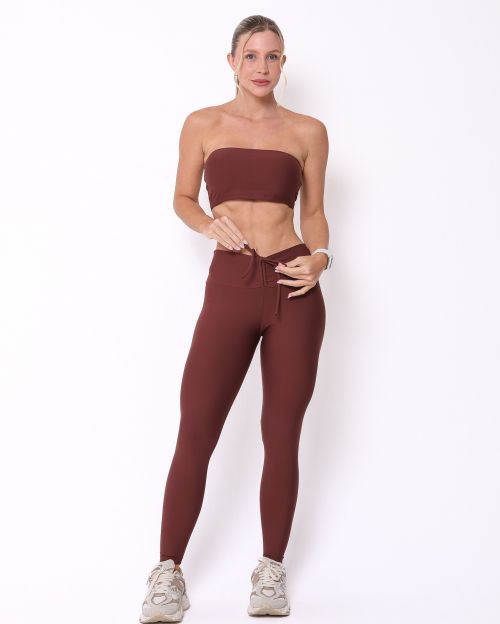 Conjunto Cal�a Legging Empina Light + Top Faixa