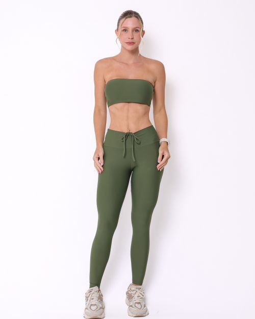 Conjunto Cal�a Legging Empina Light + Top Faixa