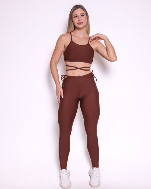 Conjunto Calça Empina Ajuste Light + Top Paula