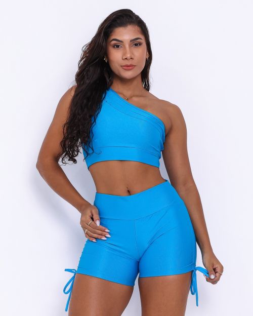 Conjunto Short Cross Compress�o + Top Paloma