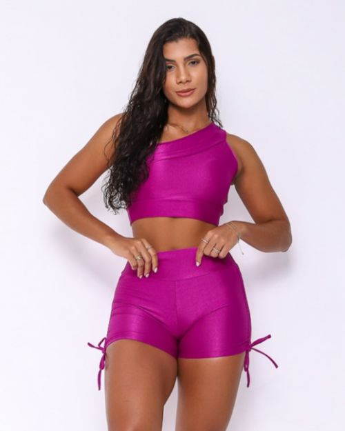 Conjunto Short Cross Compress�o + Top Paloma