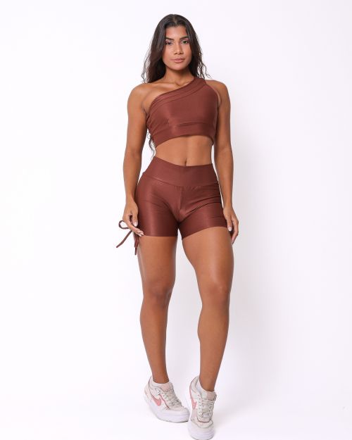 Conjunto Short Cross Compress�o + Top Paloma