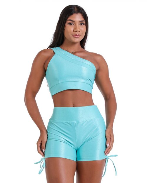 Conjunto Short Cross Compress�o + Top Paloma