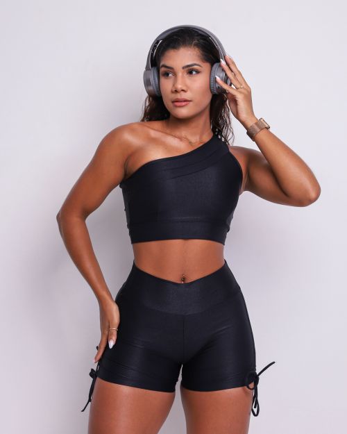 Conjunto Short Cross Compress�o + Top Paloma