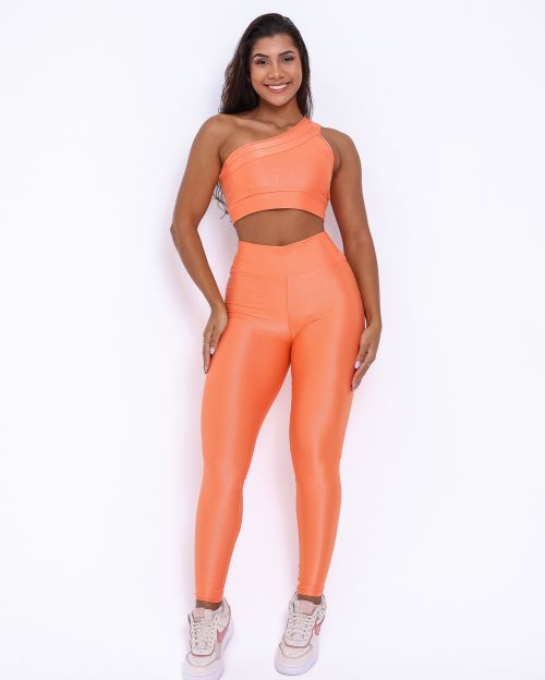 Conjunto Calça Legging Básica Compressão + Top Paloma