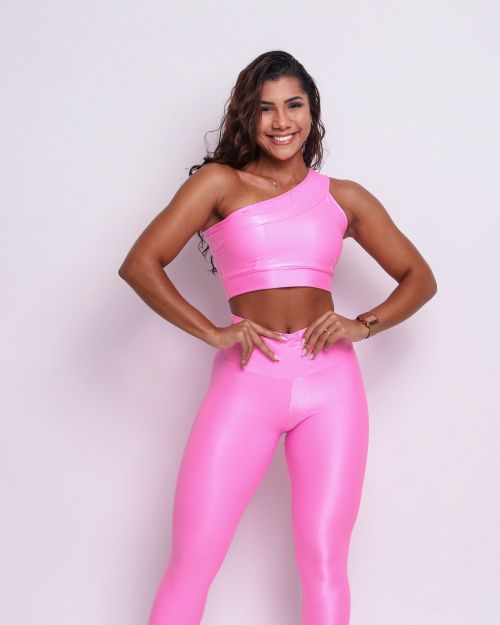 Conjunto Calça Legging Básica Compressão + Top Paloma