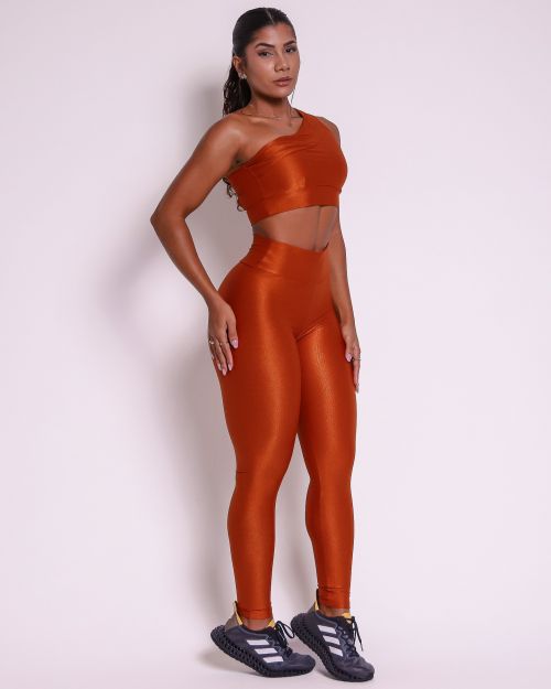 Conjunto Calça Legging Básica Compressão + Top Paloma