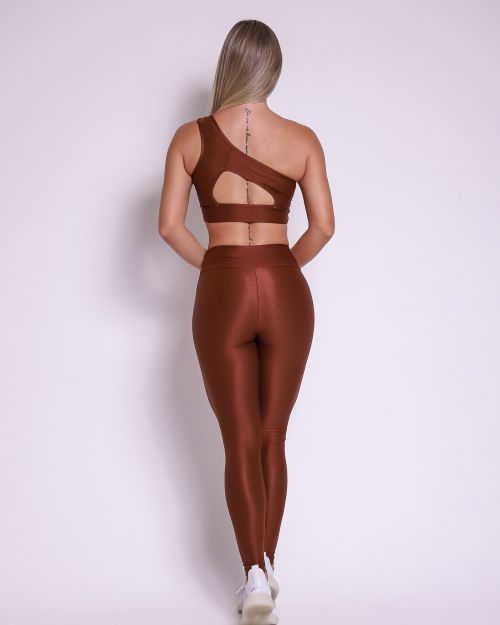 Conjunto Calça Legging Básica Compressão + Top Paloma