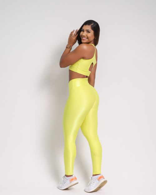 Conjunto Calça Legging Básica Compressão + Top Paloma
