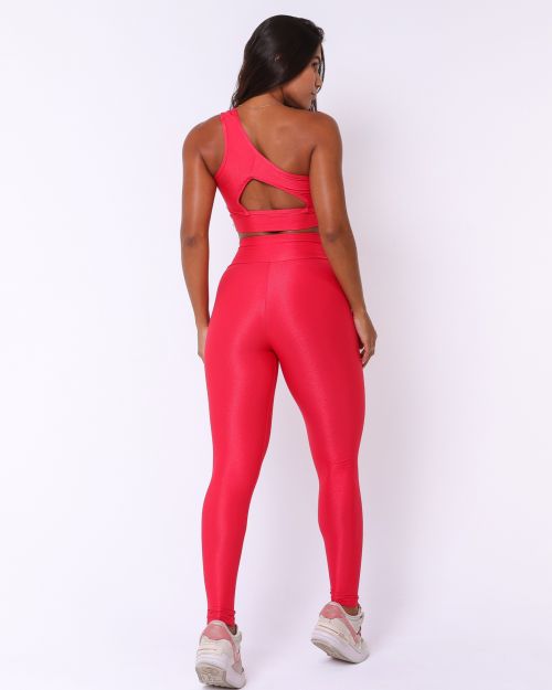 Conjunto Calça Legging Básica Compressão + Top Paloma